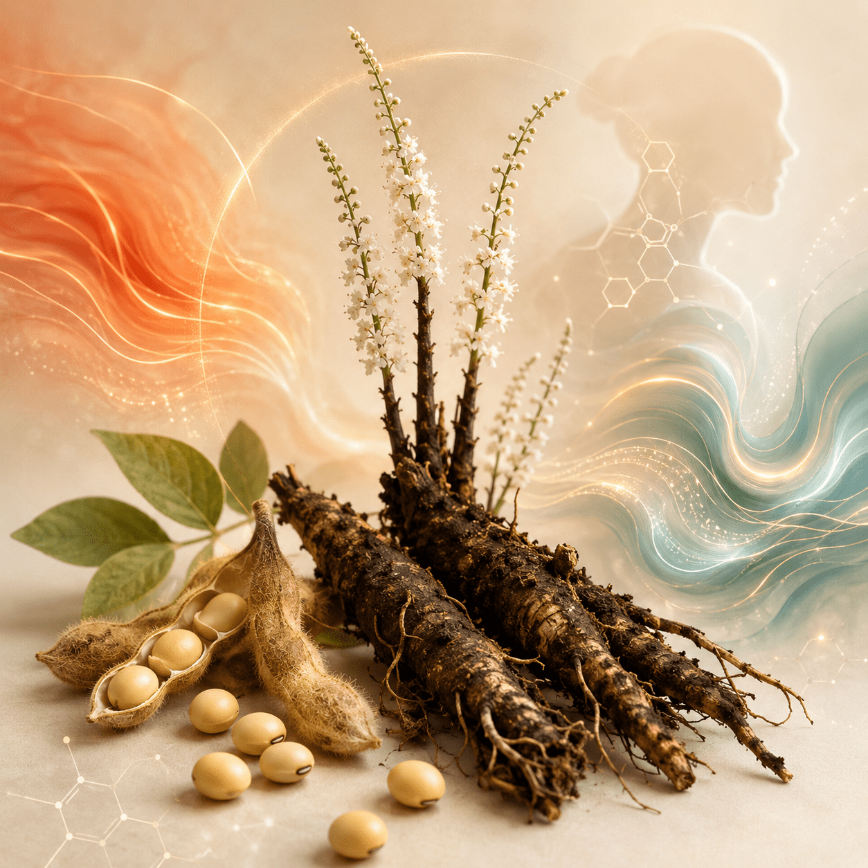 Black cohosh and soy isoflavone menopause comfort visual