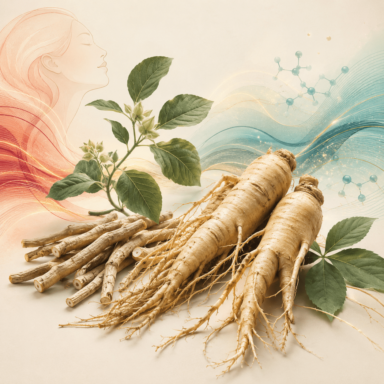 Ashwagandha and American ginseng stress support visual